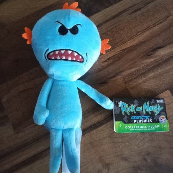 Funko Galactic Plushies Rick and Morty MR. MEESEEKS Angry Face Plush Adult Swim - Picture 1 of 3